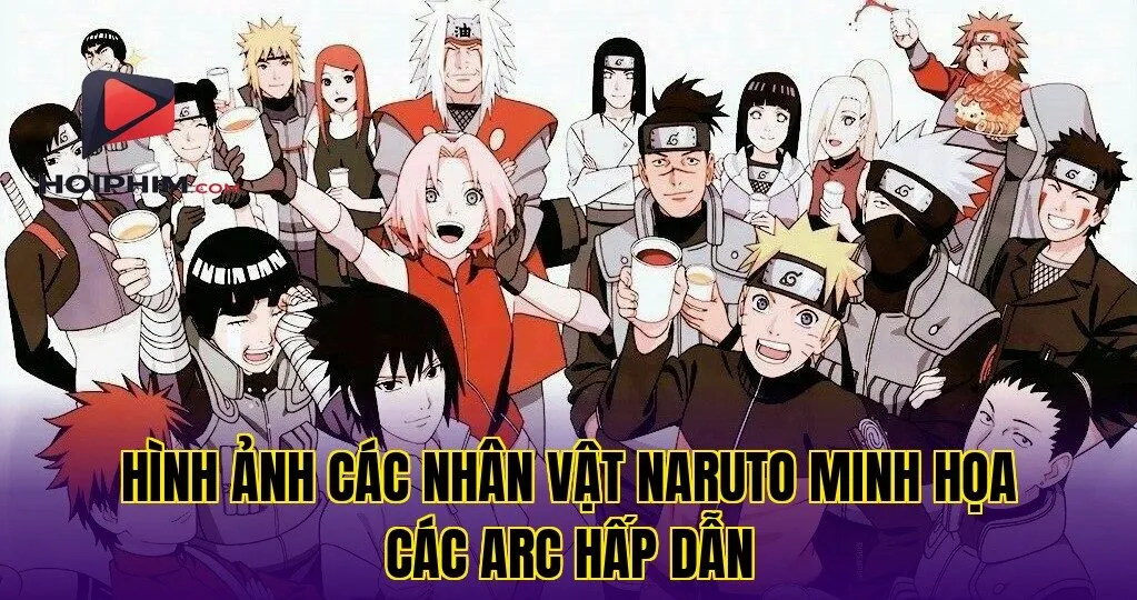 Hình ảnh các nhân vật Naruto minh họa các arc hấp dẫn