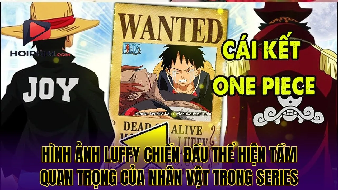 Hình ảnh Luffy chiến đấu thể hiện tầm quan trọng của nhân vật trong series