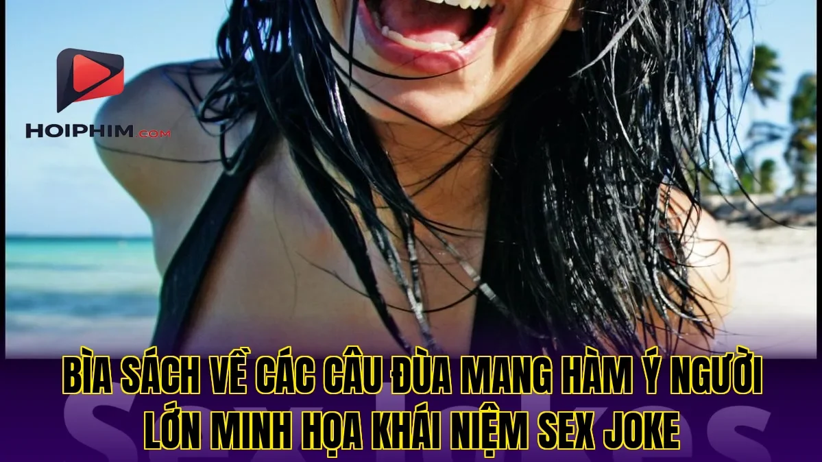 Bìa sách về các câu đùa mang hàm ý người lớn minh họa khái niệm sex joke
