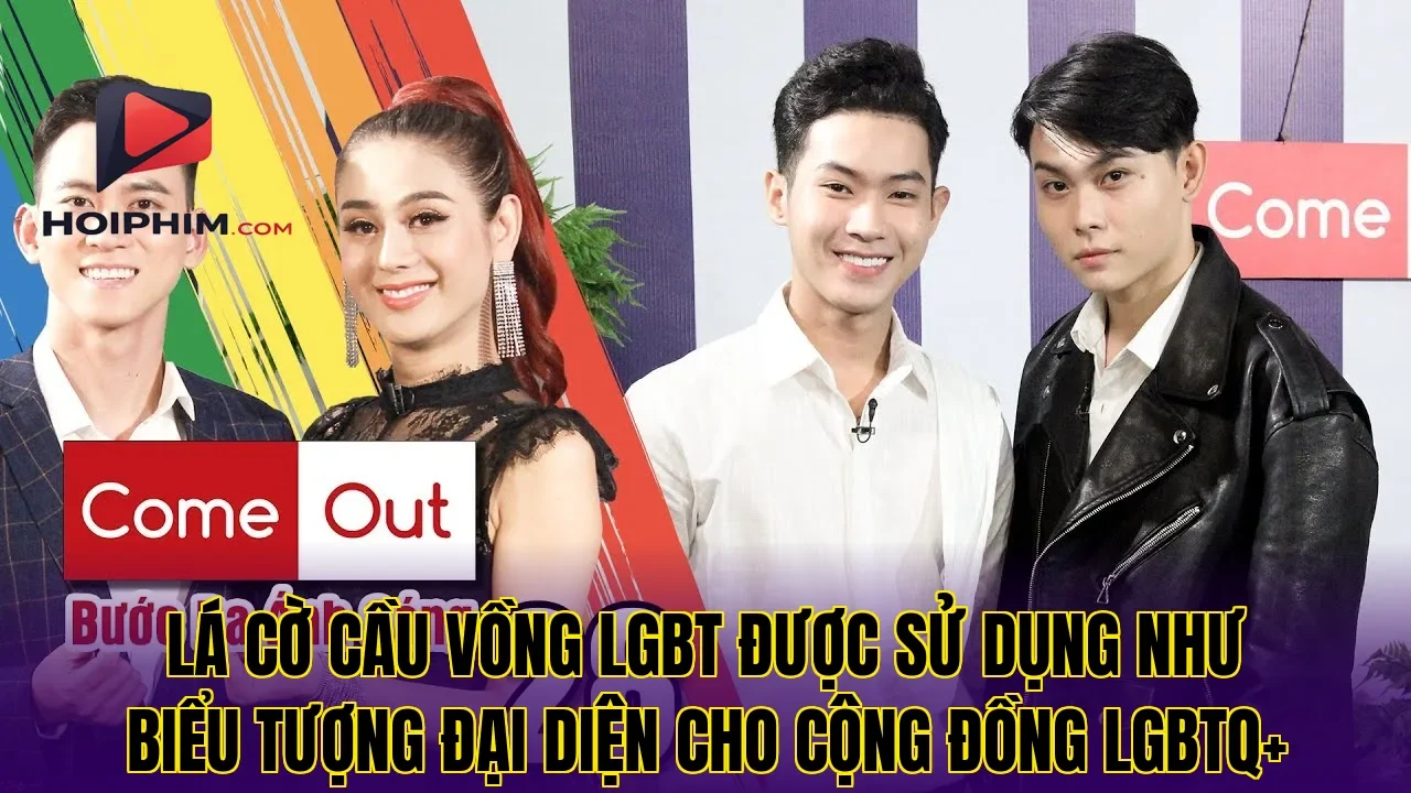 Lá cờ cầu vồng LGBT được sử dụng như biểu tượng đại diện cho cộng đồng LGBTQ+
