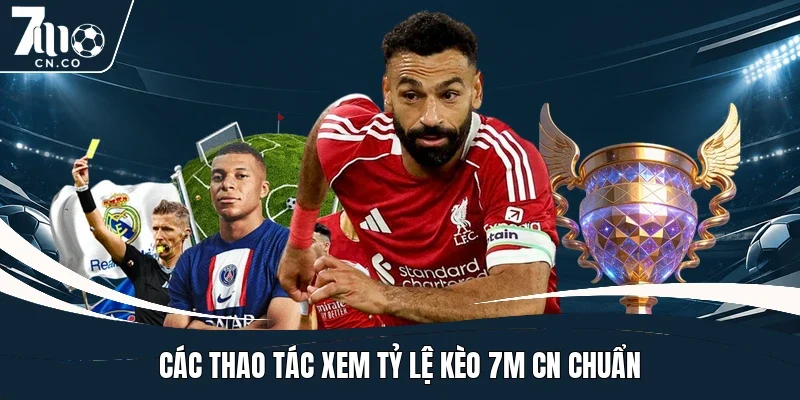 Các thao tác xem tỷ lệ kèo 7m cn chuẩn